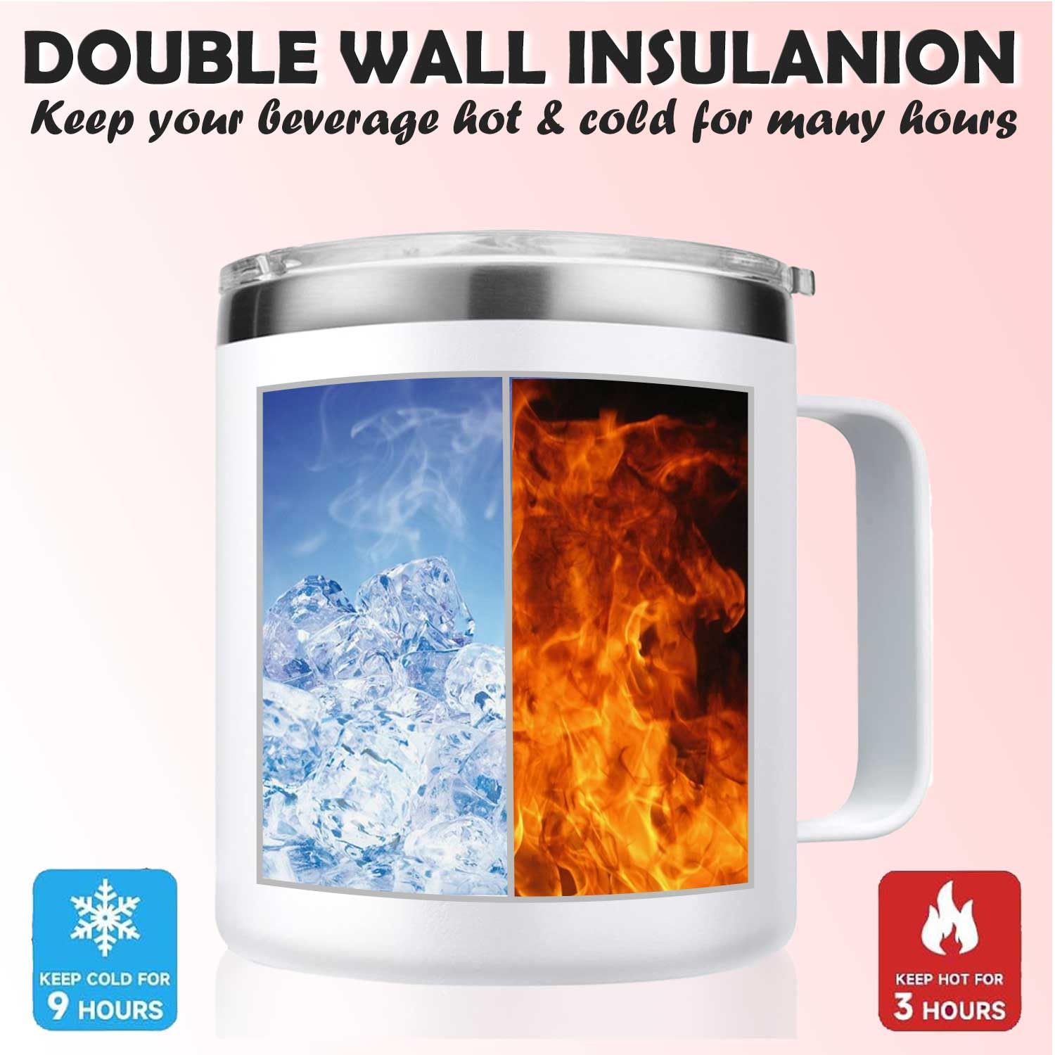 Taza NIAEIAIE con mango ergonómico, toma cómoda.