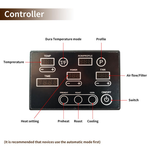 NIASIA Tostadora 500 g, enfriamiento rápido, conservar aroma tras tostar.