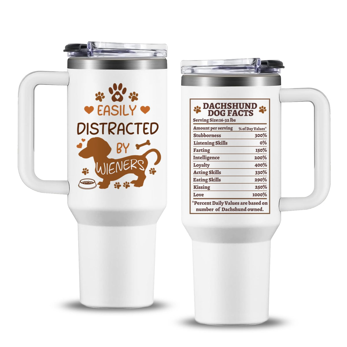 NIAXAUYT presenta un diseño dachshund adorable, ideal para empezar el día con energía.