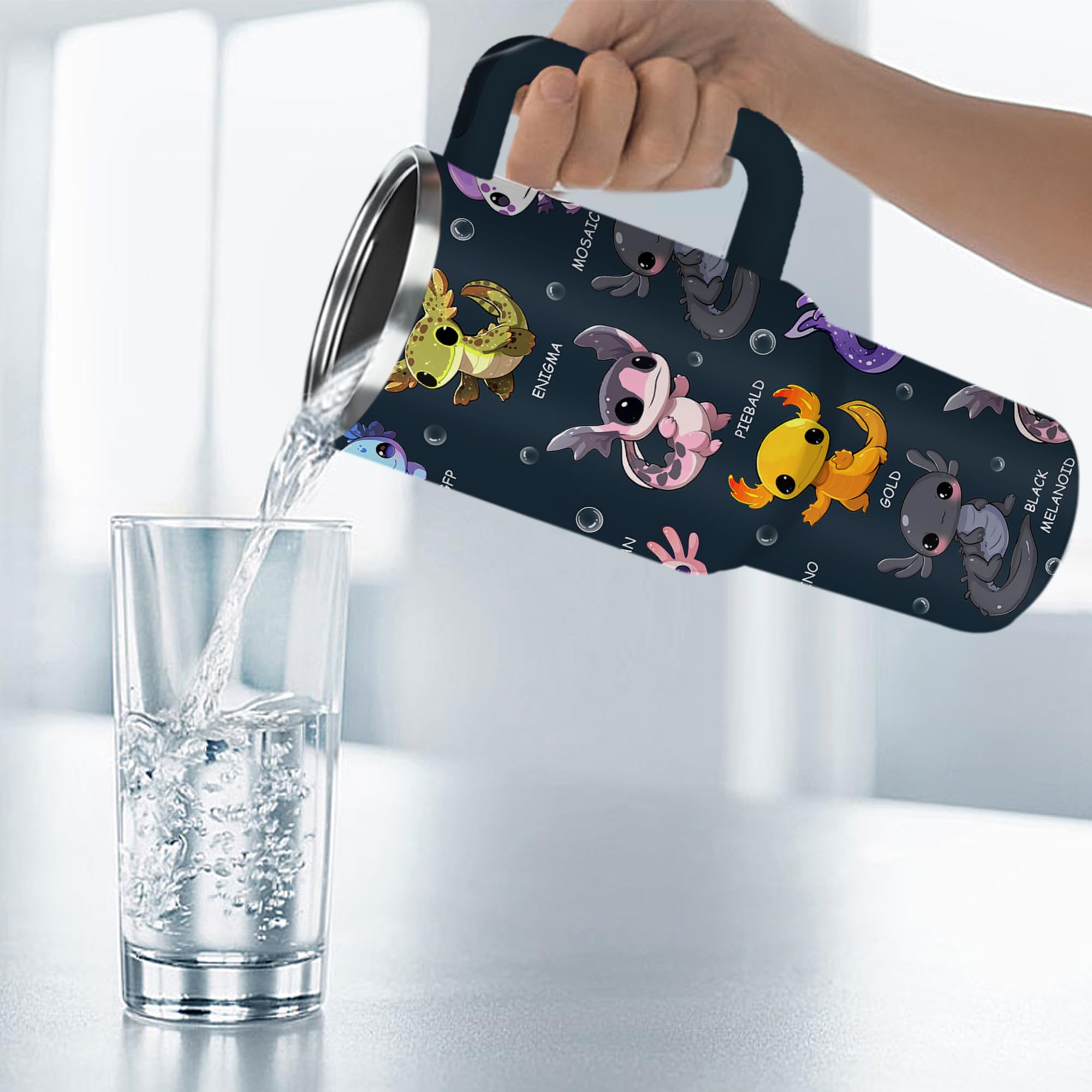 NIAXAUYT Taza con mango ergonómico para llevar sin esfuerzo