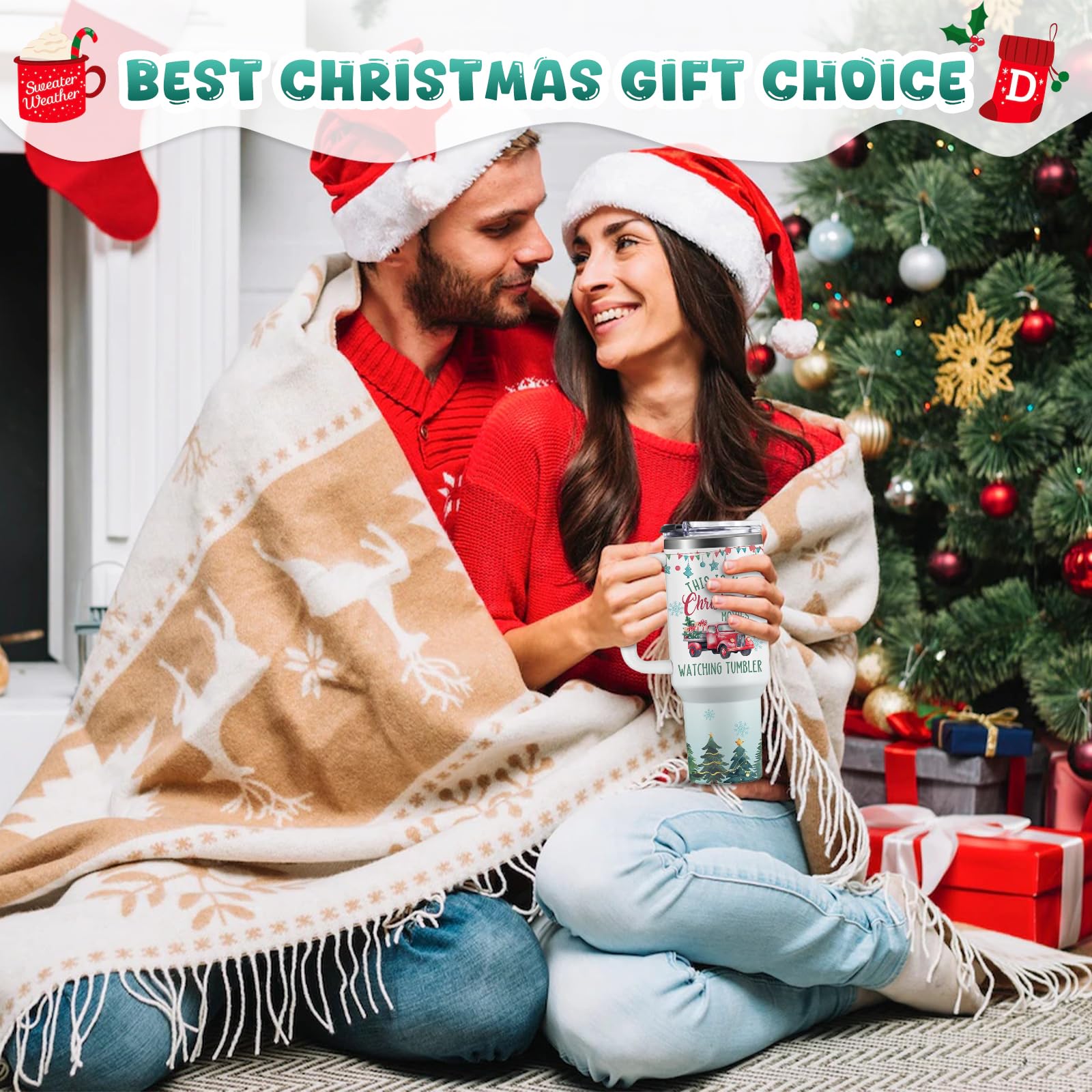 NIAXAUYT taza navidad tapa anti salpicaduras evita derrames al beber