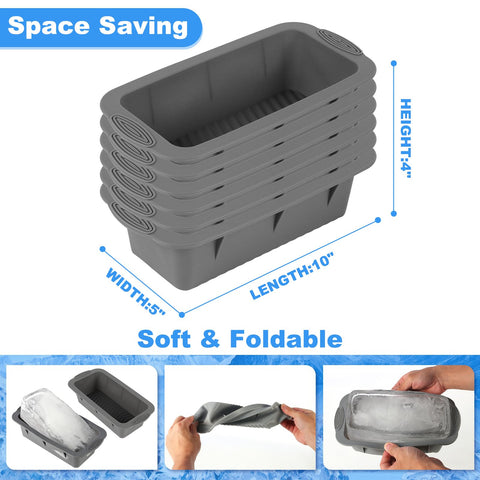 Molde de hielo Nicalas para almacenamiento compacto, apilable y fácil de guardar.