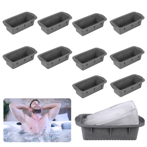 Molde de hielo gigante Nicalas para bloques grandes, ideal para baños de hielo prolongados.