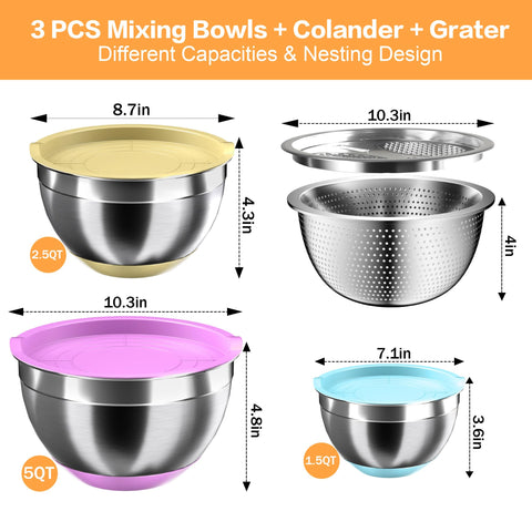 Conjunto Nicdiet en cocina diaria para mezclar y servir fácilmente.