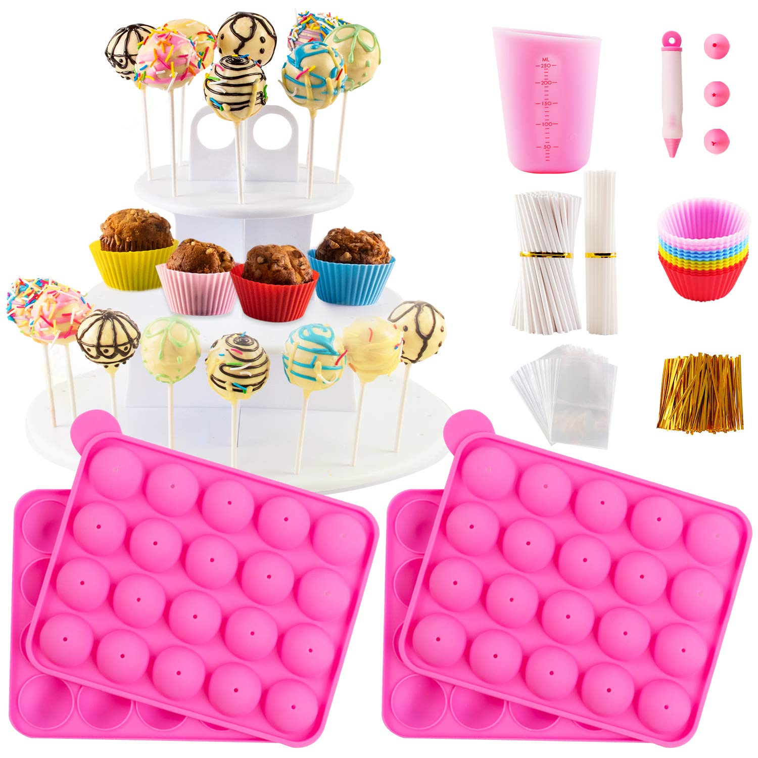 Nice Kitchen conjunto para dulces en forma de pastel con moldes de silicona para hacer dulces en casa