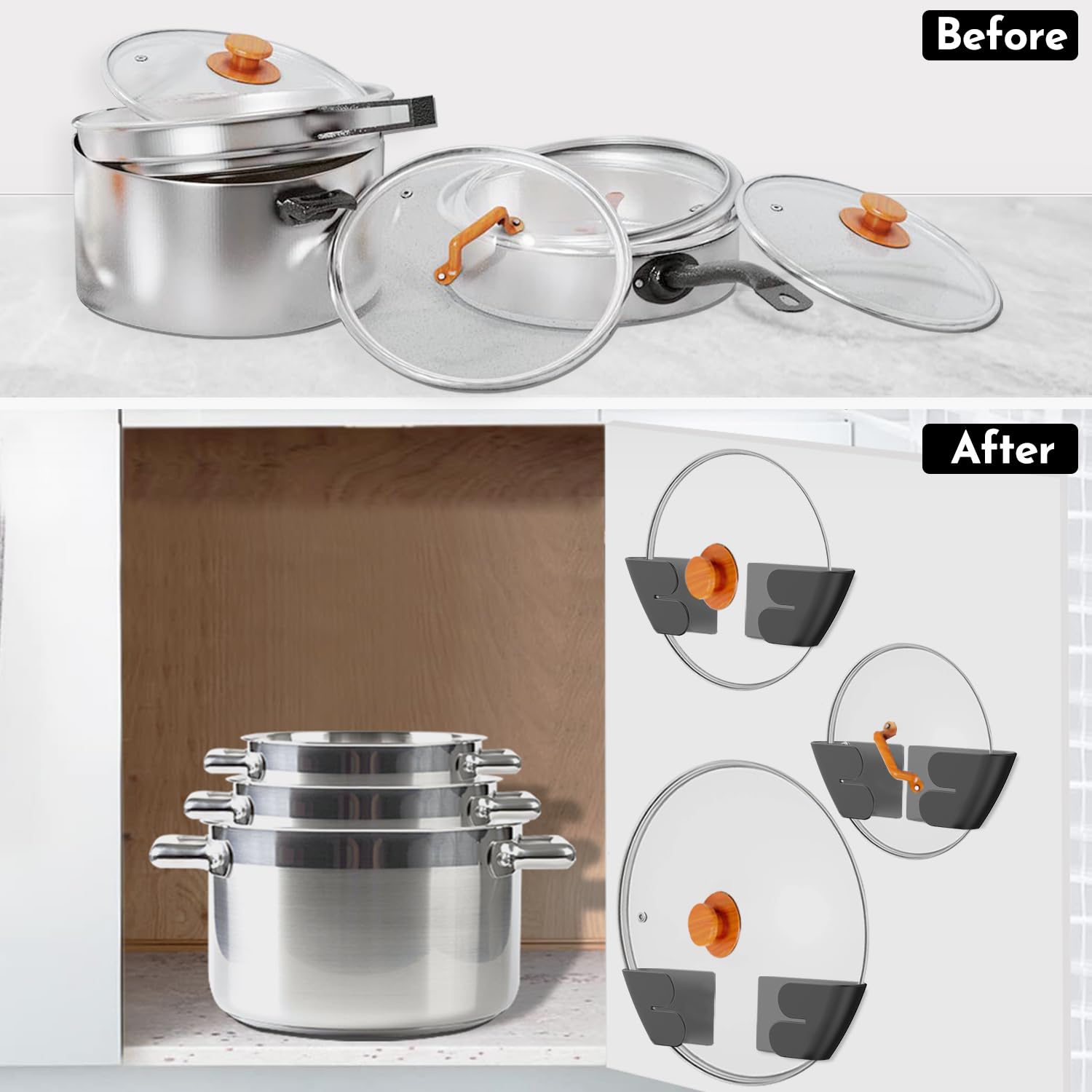 Niceyos tapas ordenadas con soporte estable y acceso rápido