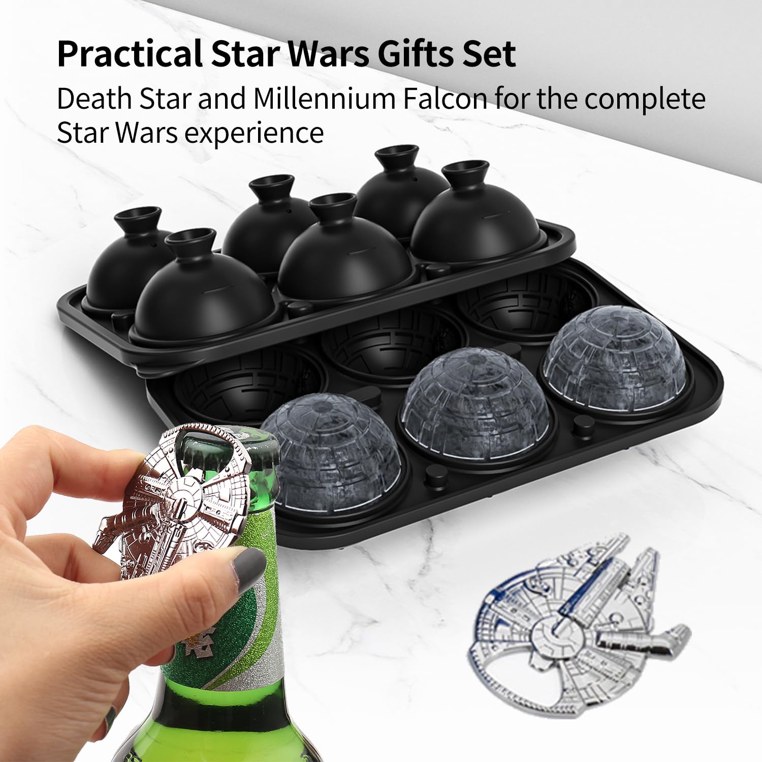 NICITY cubitos 3D con forma de estrella para enfriar sin diluir.