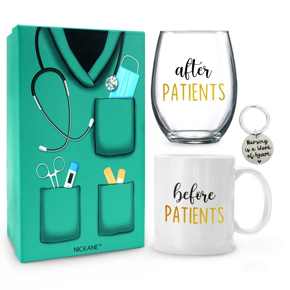 NICKANE conjunto pacientes antes después – taza elegante para brindar gratitud en el trabajo diario.