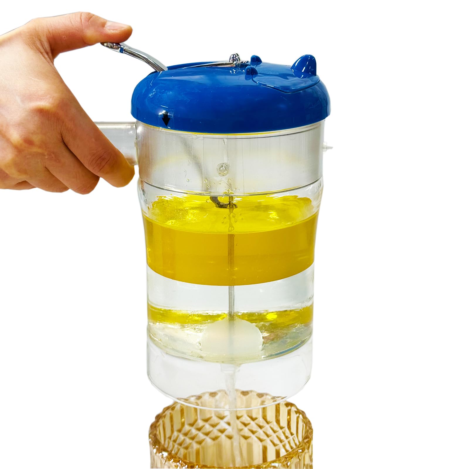 NICO SEE WONDER separador de grasa de vidrio 4 tazas para caldos más claros