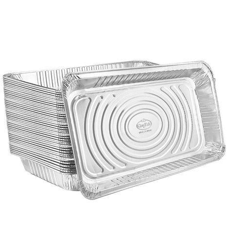 Nicole Home Collection: bandeja aluminio 21x13 para porciones grandes, ideal para catering.