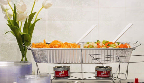 Nicole Home Collection bandejas desechables de aluminio 21x13 ideales para catering