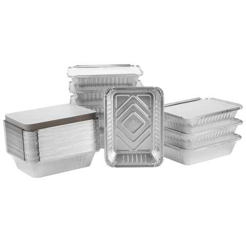 Bandejas duraderas con tapa para almacenamiento, Nicole Home Collection.