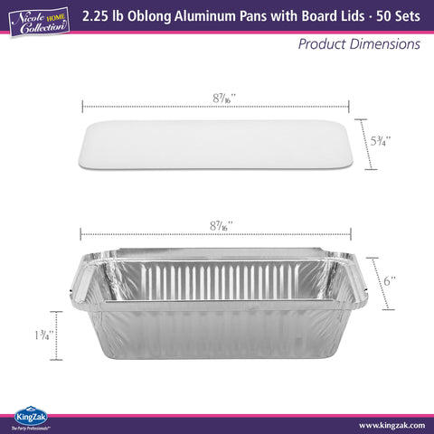 Bandejas de aluminio para hornear y servir porciones, Nicole Home Collection.