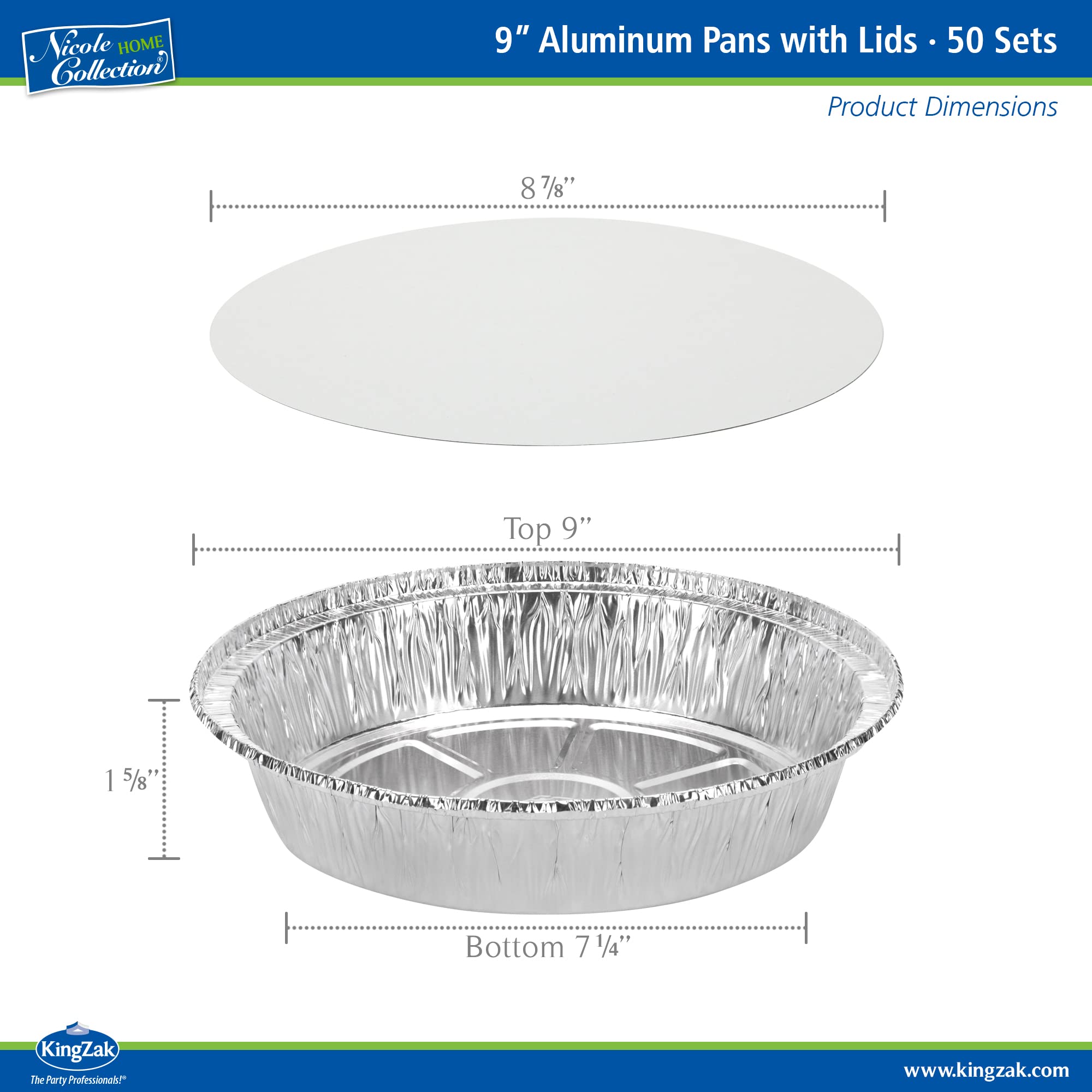 Lote de 50 panes de aluminio con tapa, ideal para eventos.
