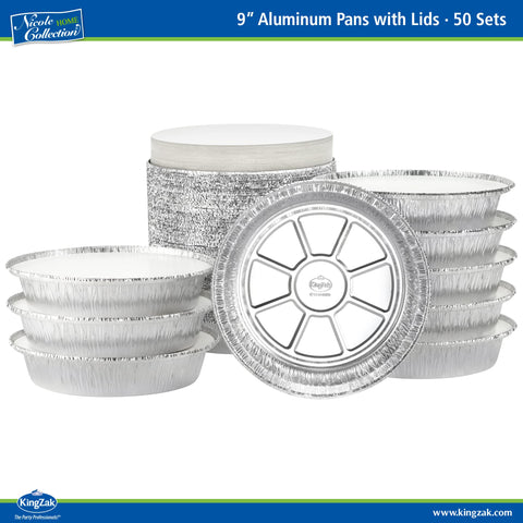 Nicole Home Collection: pan de pastel 9 pulgadas con tapa, ideal para hornear.