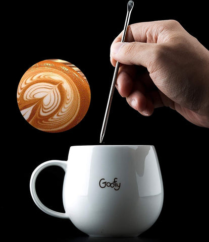 Kit de arte de cafe Nicunom para decorar bebidas.