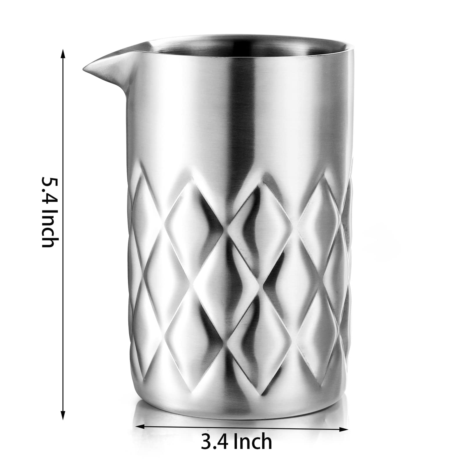 Nicunom mezclador bar de doble pared, mantiene las bebidas frías durante la mezcla.