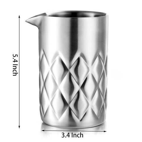 Nicunom mezclador bar de doble pared, mantiene las bebidas frías durante la mezcla.