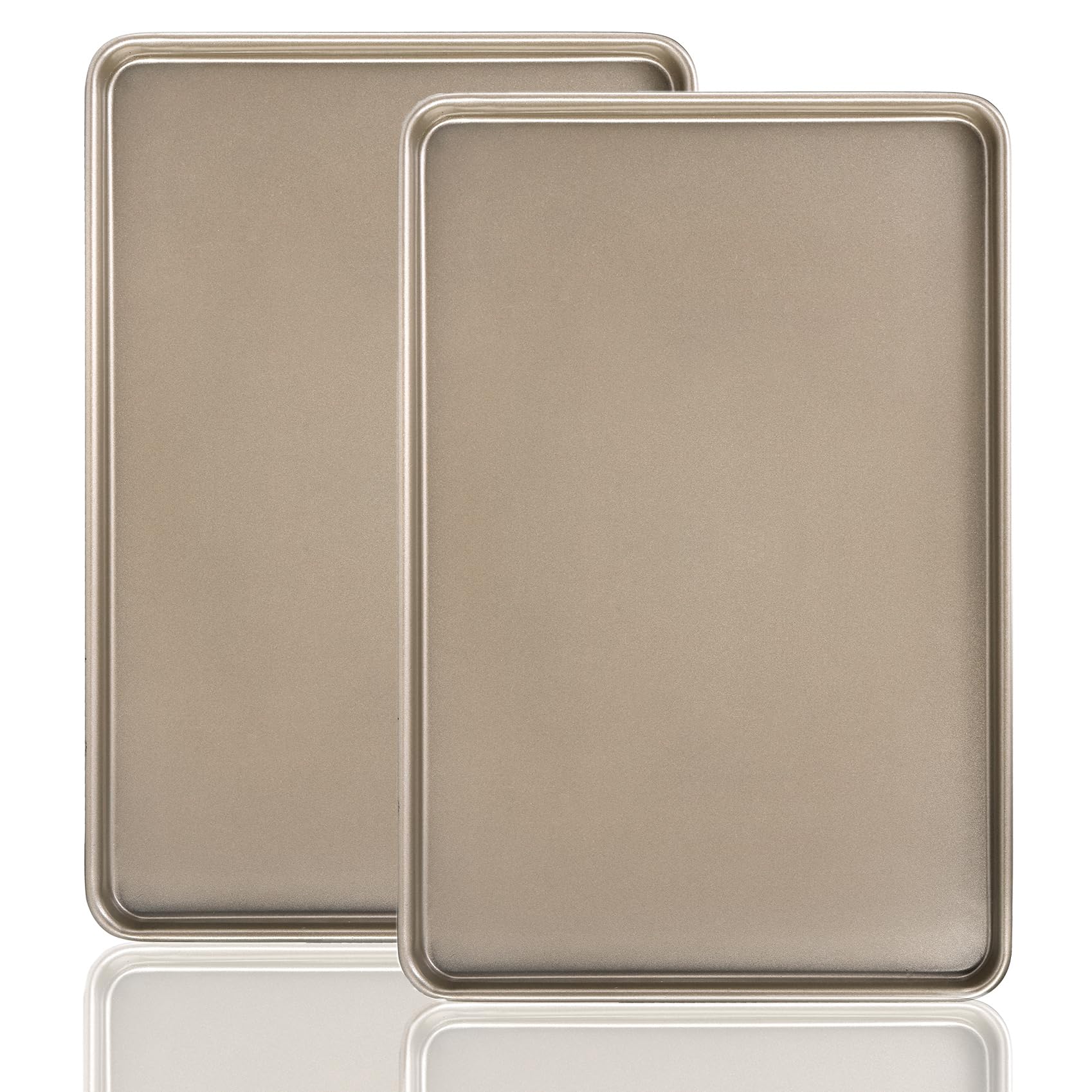 Nicunom conjunto de 2 bandejas para hornear, vistas completas para galletas.