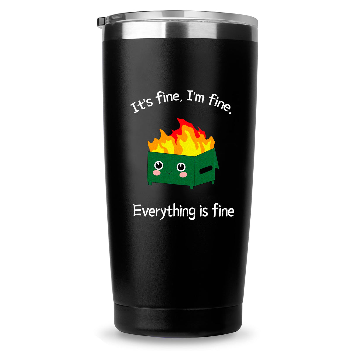 Taza térmica Niduilef 20 oz, vista frontal, para mantener bebidas a temperatura constante.