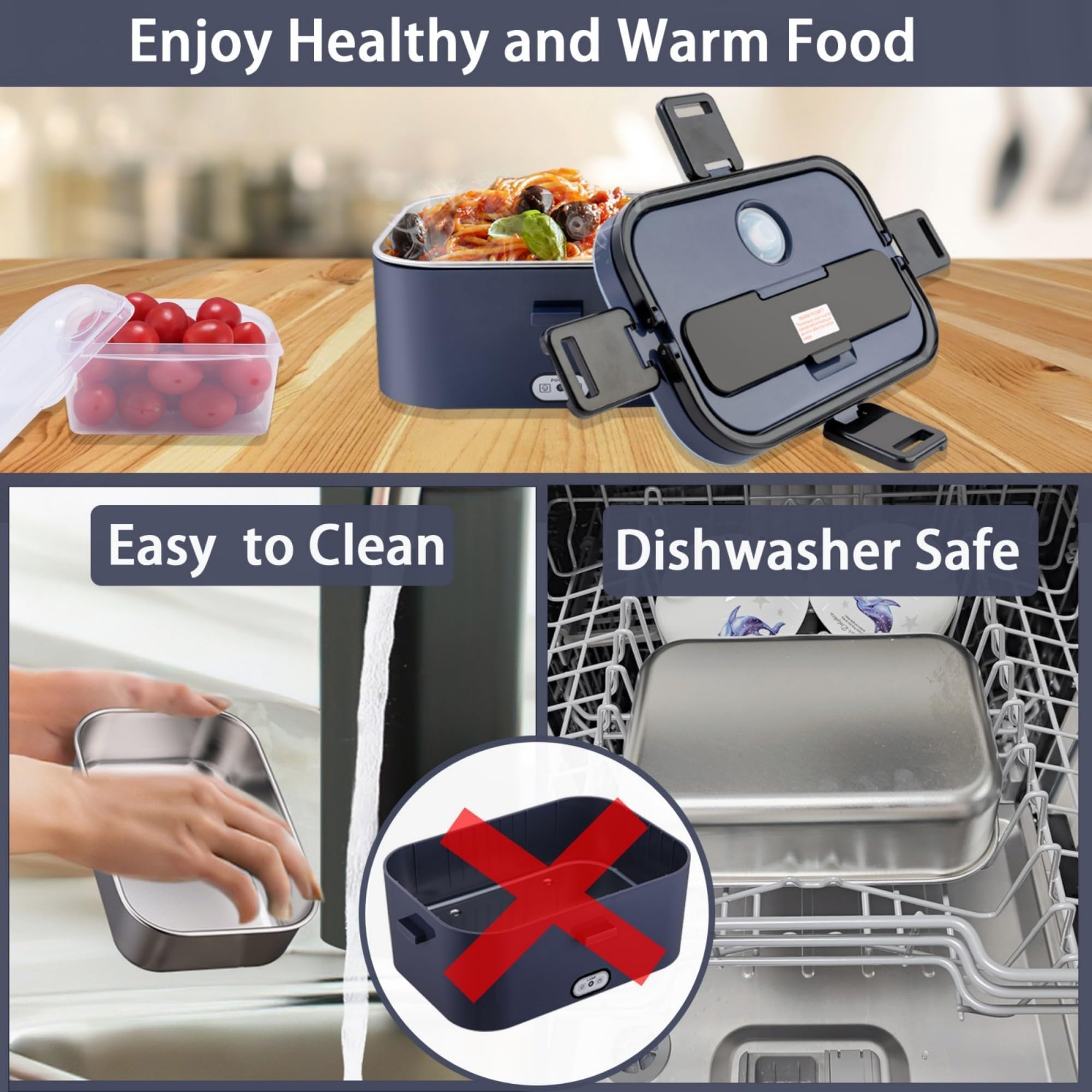 Nifogo lunchbox para uso en trabajo y viajes por carretera