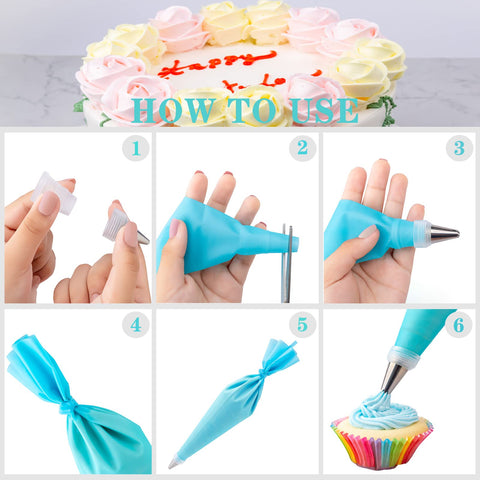 Nifogo toppers y liners para cupcakes listos para hornear.