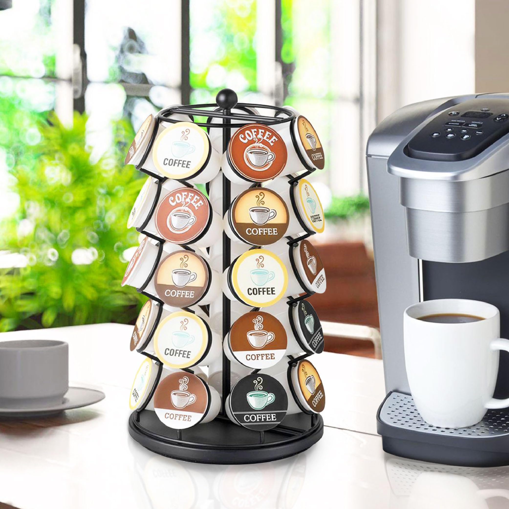 Nifty Solutions acabado negro pulido, estilo contemporáneo para la cocina.