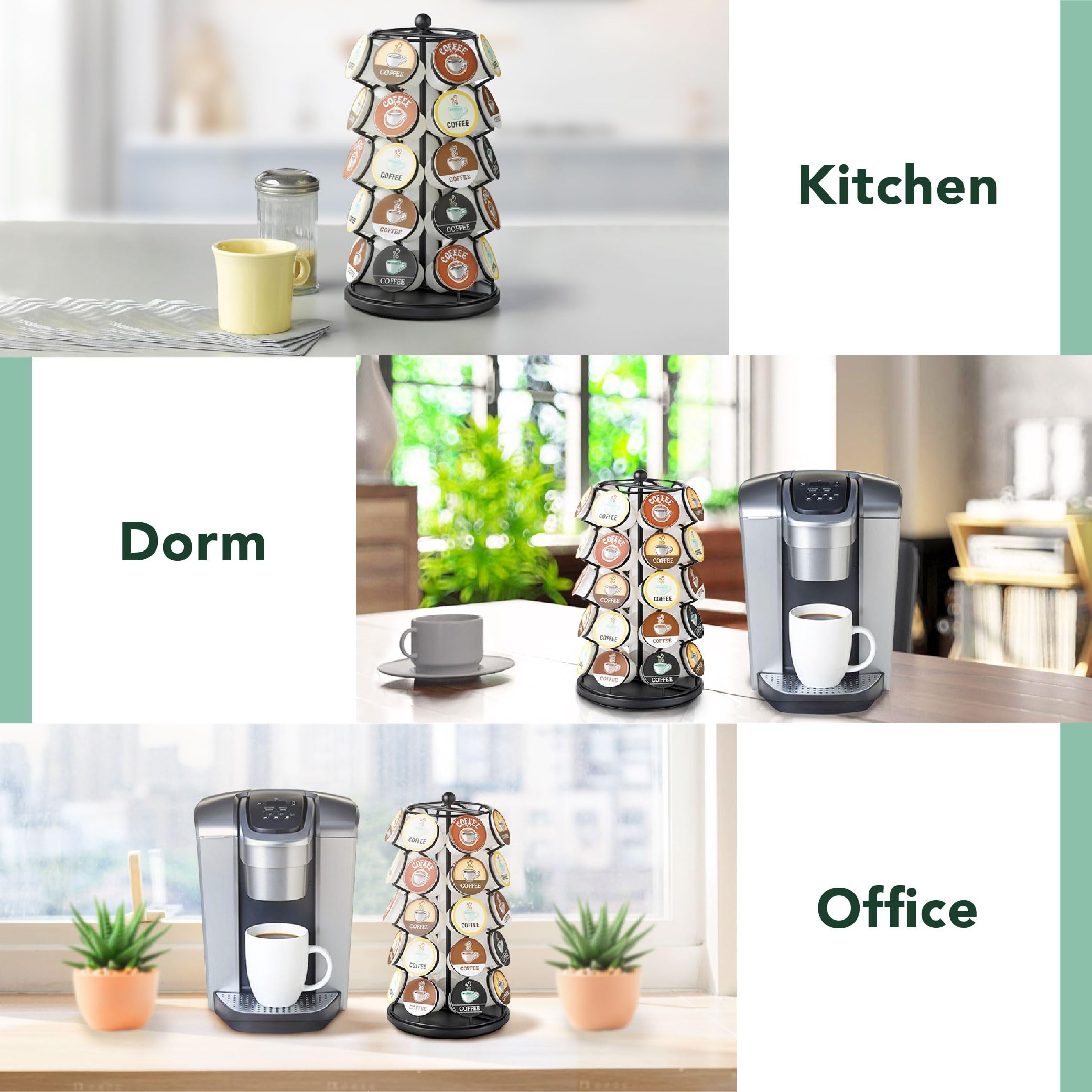 Nifty Solutions base giratoria Lazy Susan, giro suave de 360 grados.