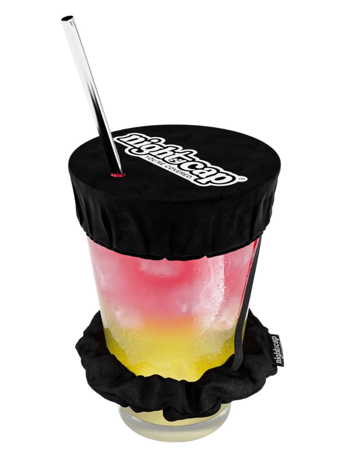 Nightcap: cubierta de bebida original protege contra derrames y sustancias no deseadas.