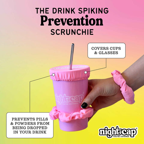 Nightcap dos piezas de cubiertas para bebidas listas para uso diario.