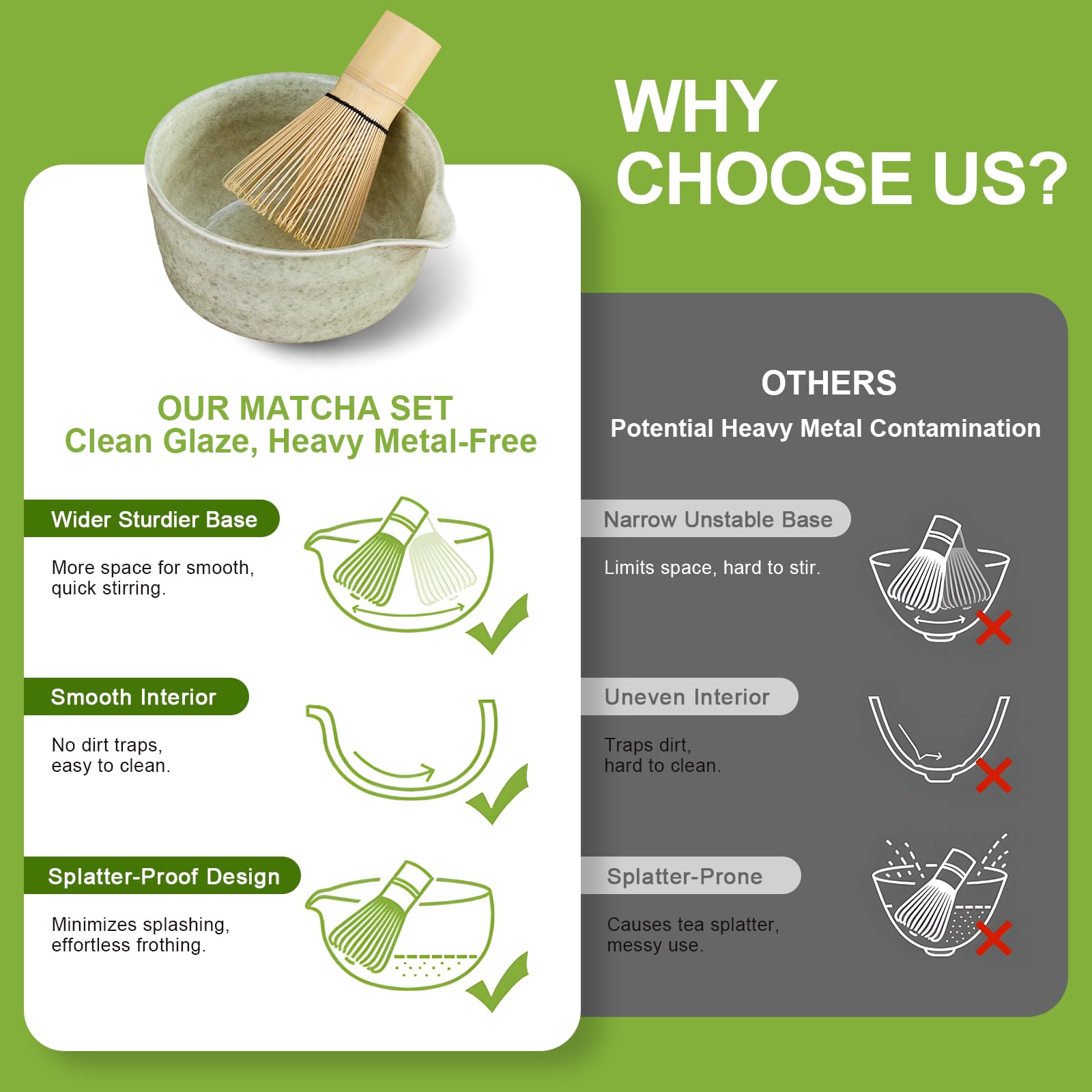 Nigwet cuchara de bambú para medir el matcha con precisión.