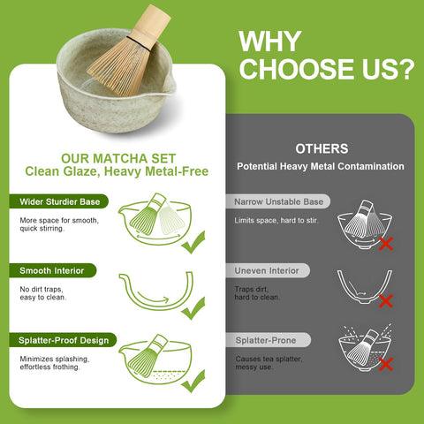 Nigwet cuchara de bambú para medir el matcha con precisión.