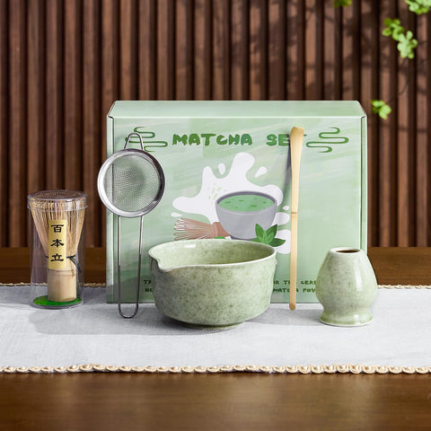 Nigwet tazón con pico para preparar matcha sin salpicaduras.