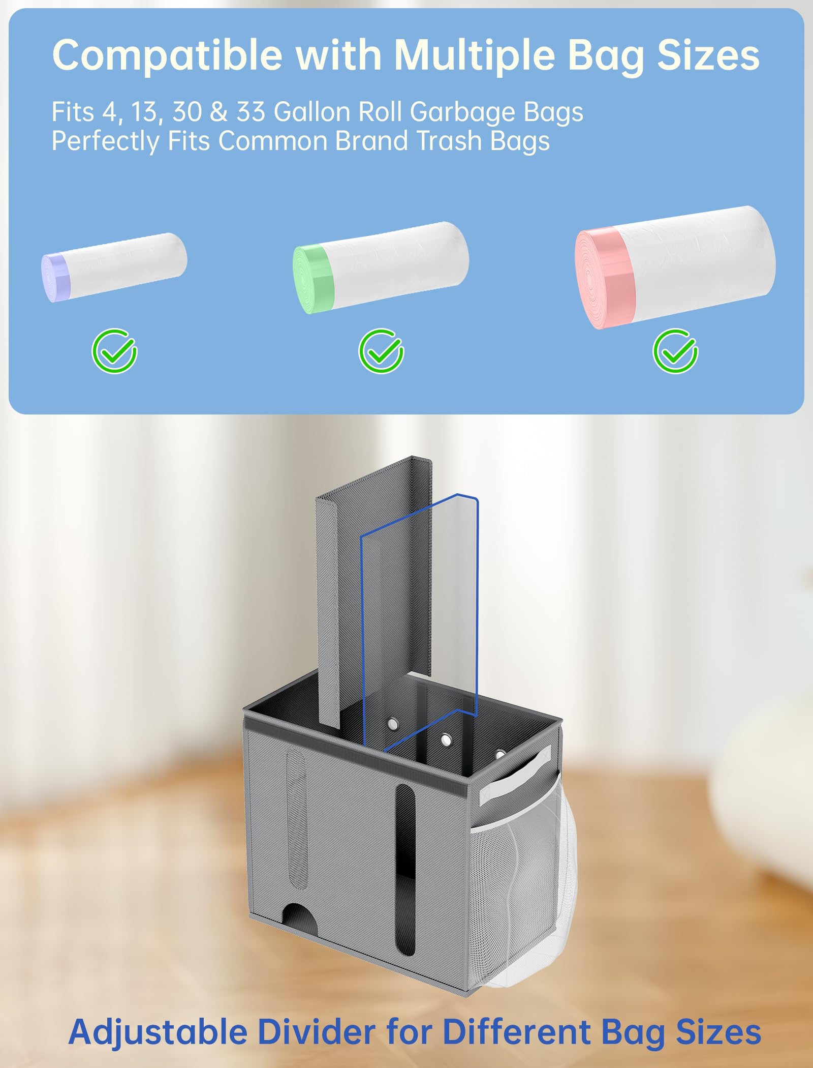 NiHome diseño-multiuso facilita almacenar bolsas, calcetines y otros objetos pequeños.