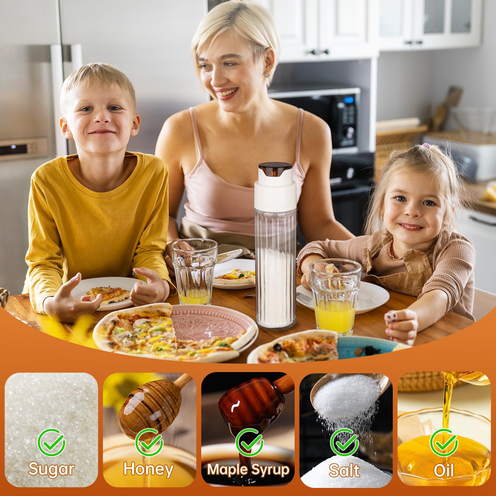 NiHome dispensador estilo cocina elegante, mejora la organización de la encimera