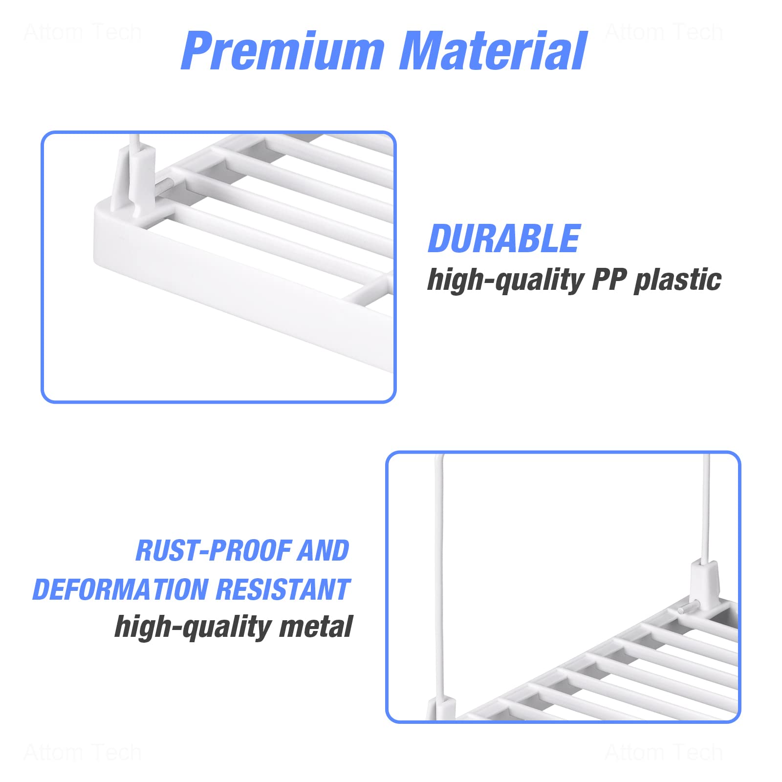 NiHome organizador de armario multifuncional, ideal para gabinetes y baño.