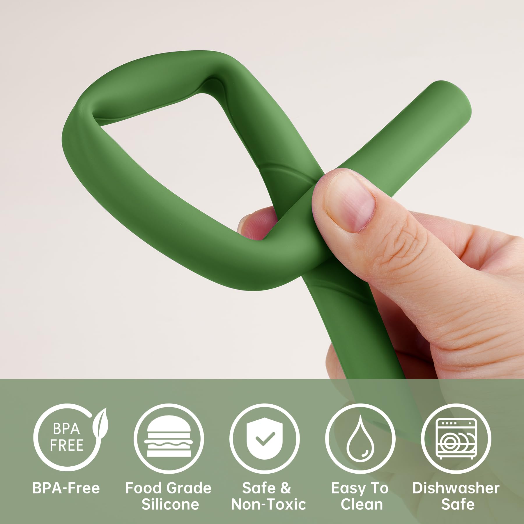 NiHome Silicona platino resistente, apta para lavavajillas y alta temperatura.