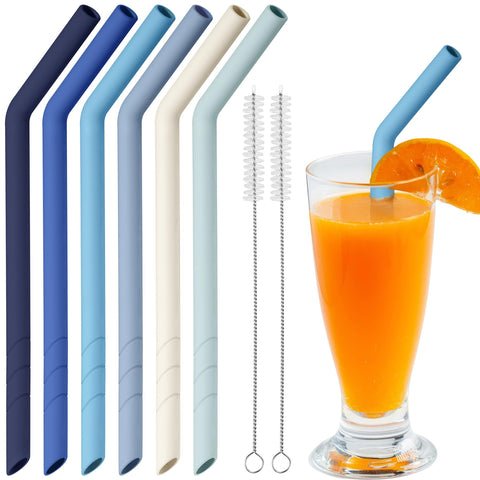 NiHome sorbetes silicona anchos para boba, comodidad al beber burbujas
