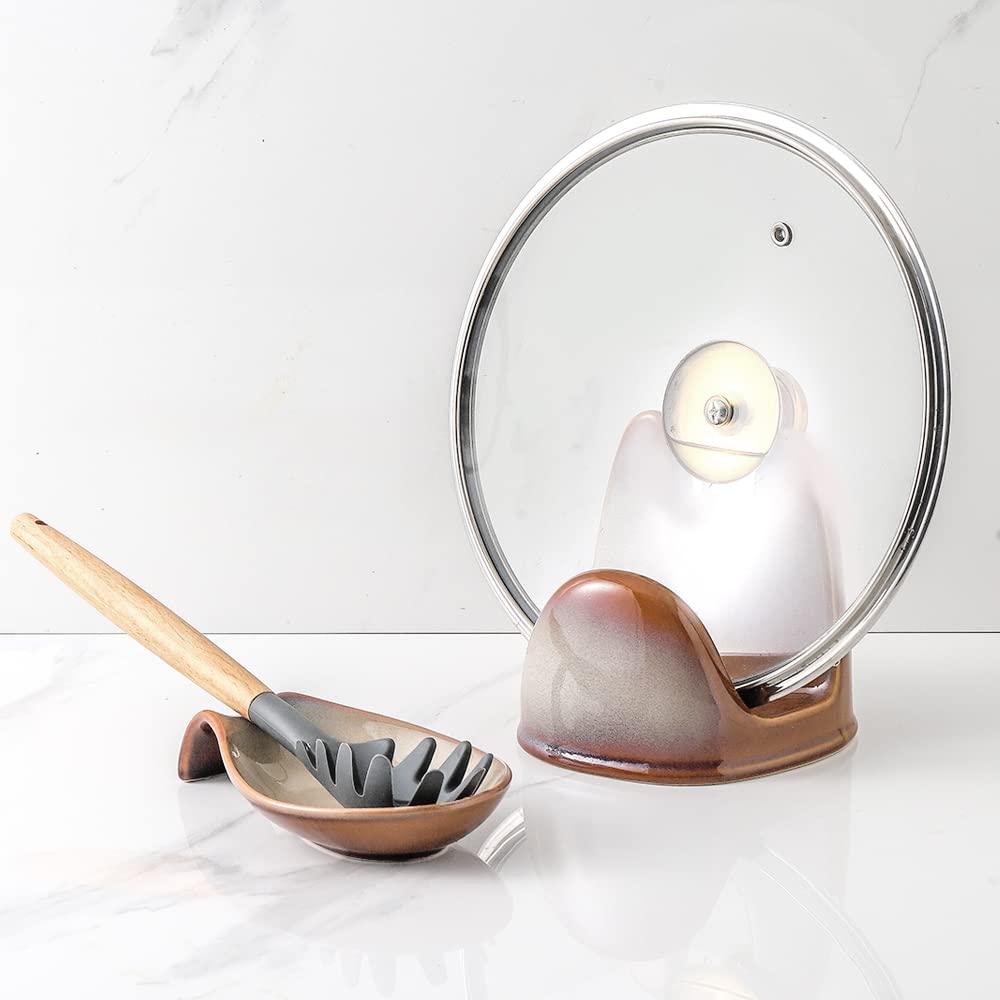 Nihow: acabado marron elegante que complementa la decoracion de la cocina.