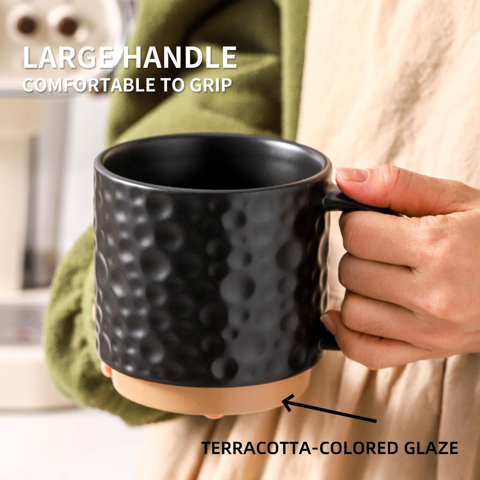 Soporte de acero inoxidable Nihow para tazas cerámicas, organización práctica.