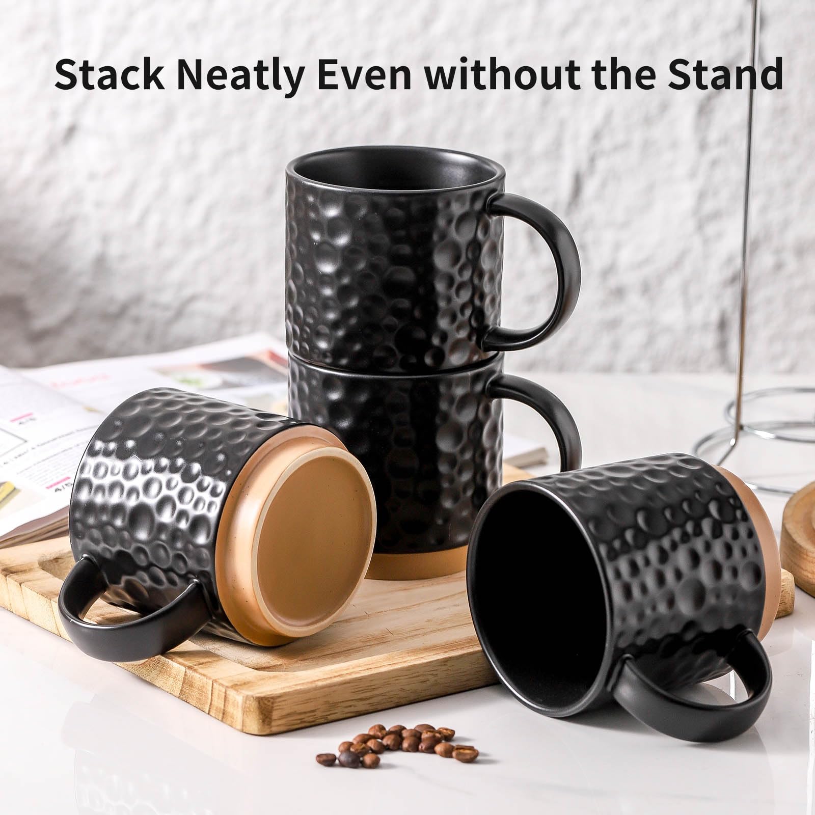 Taza Nihow de 16 onzas, gran capacidad para reuniones y cafés.