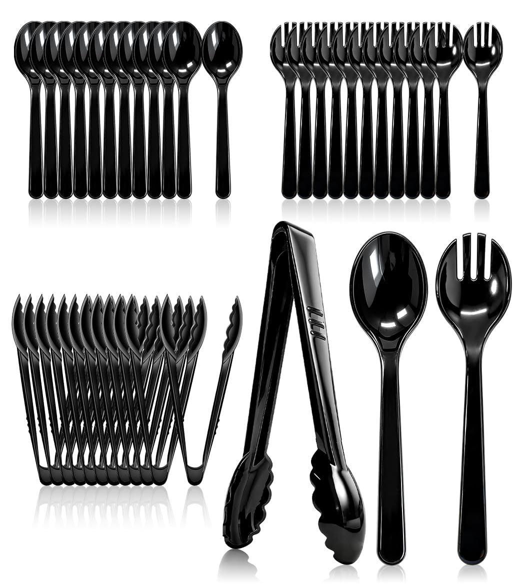 Niifawh-juego-36-utensilios-para-servir: conjunto completo para buffets con estilo.