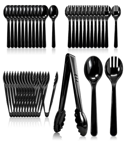 Niifawh-juego-36-utensilios-para-servir: conjunto completo para buffets con estilo.