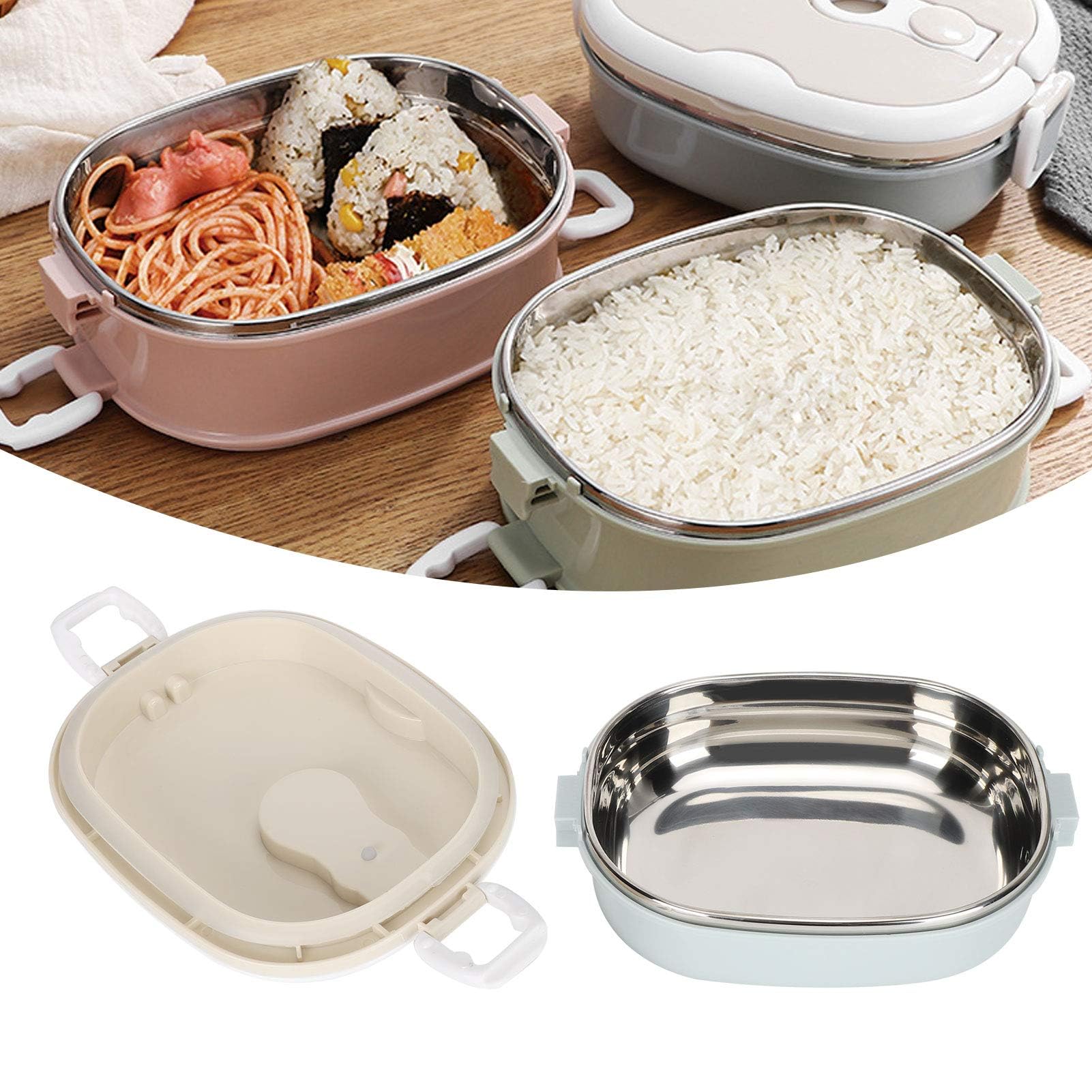 Niiyen Lunch Box 900ml interior de acero inoxidable fácil de limpiar
