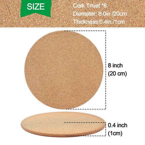 NIJIALGEXPY protector circular de corcho, ideal para ollas y sartenes calientes.