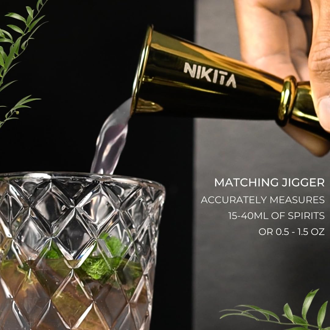 Nikita By Niki, medidor de 1.5oz incluido para porciones consistentes.