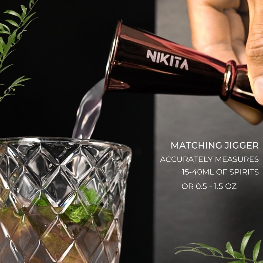 Nikita By Niki, medidor de 1,5 oz para proporciones exactas de cócteles.