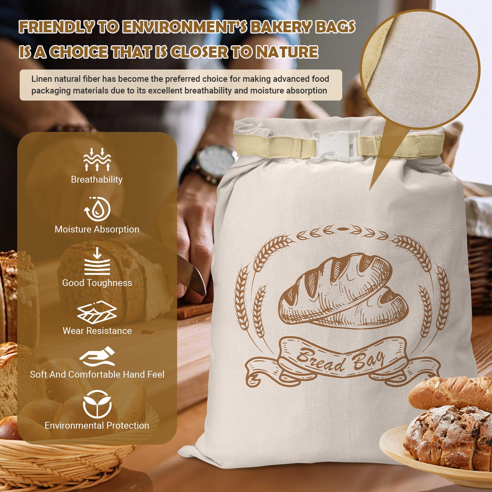 Bolsas NIKKOUR para congelar pan manteniendo sabor y textura