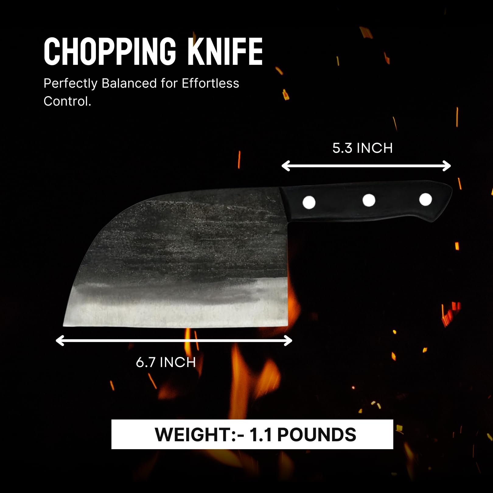 The Nikos Knife diseño compacto favorece preparaciones rápidas