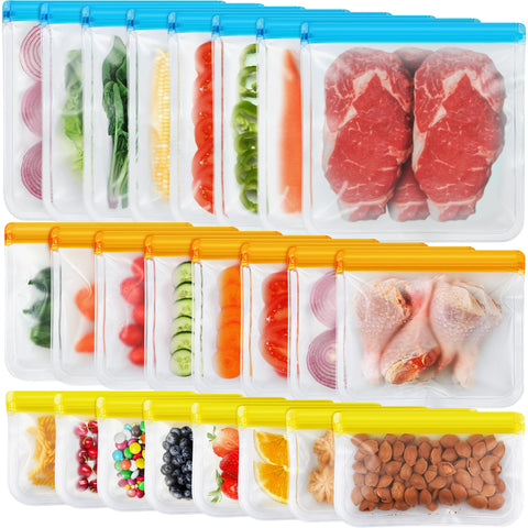Bolsas Nikuy de silicona galón, reutilizables para almacenamiento diario seguro